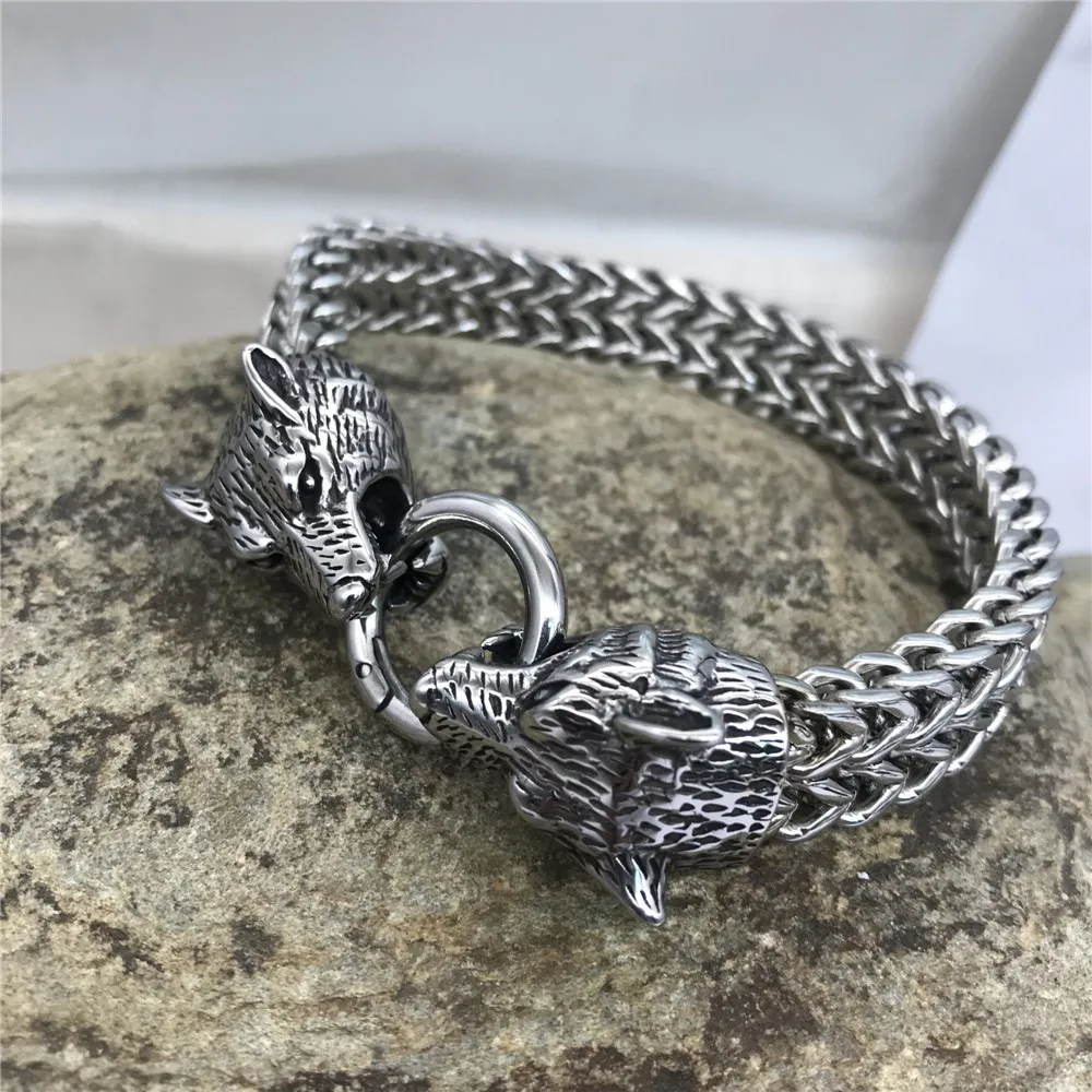 

Женский браслет с подвесками, Мужская цепочка из нержавеющей стали, властный волшебный браслет в стиле панк, байкерское ювелирное изделие, 1 шт.