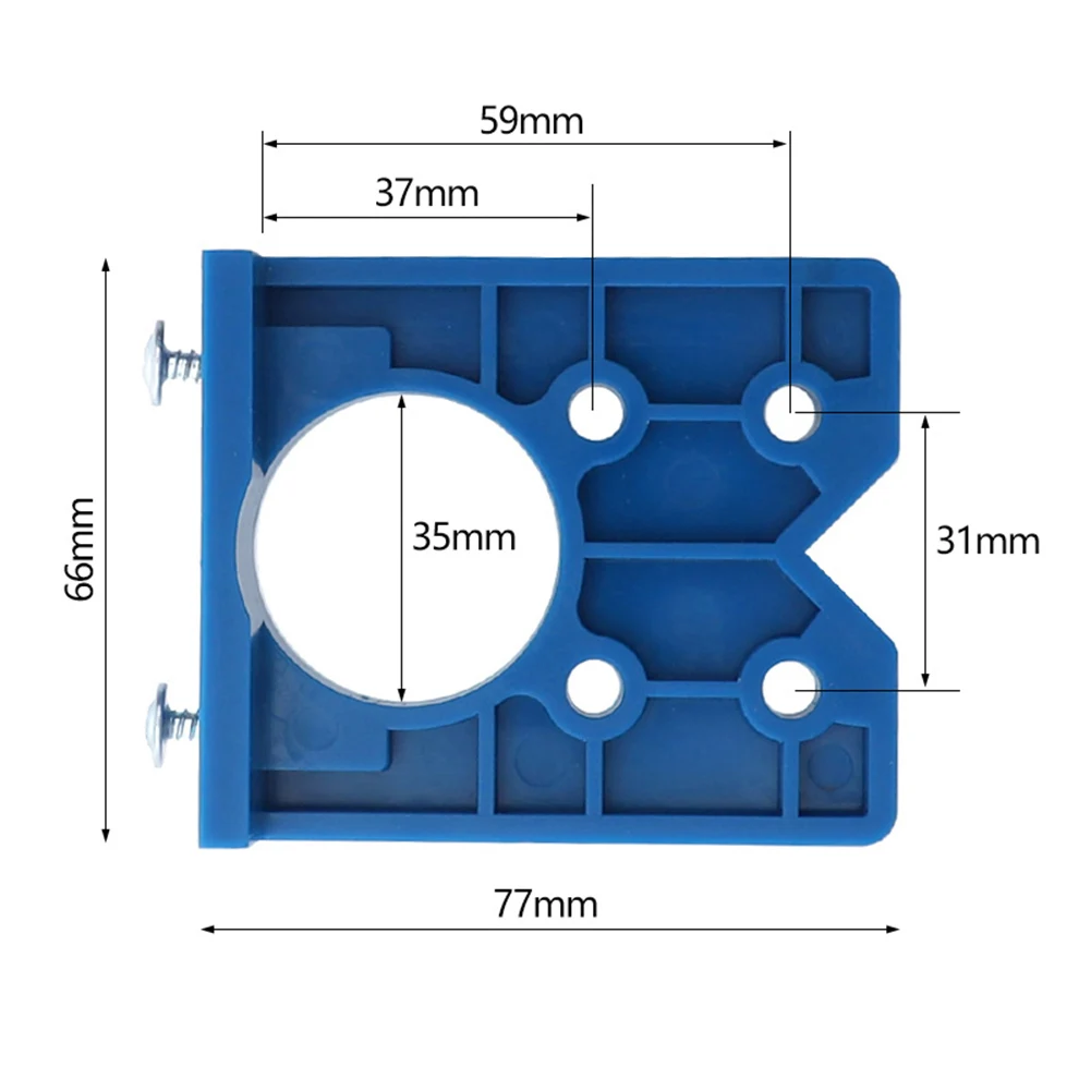 

Carpentry Locator Cabinet Accessories Pocket Guide Hole Joinery 35mm Drill Jig