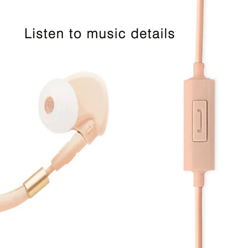 

3.5mm Cute Elf Ear Shape In-Ear Noise Cancelling Wired Headphones 3D Stereo Girl Earphone Gift For Most Phones Sports Headset