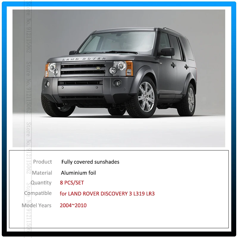 Солнцезащитные очки с полным покрытием для Land Rover Discovery 3 L319 2004 ~ 2010 LR3
