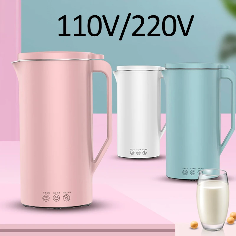 

110V/220V Soymilk Machine Mini Soy Milk Maker Soya-Bean Milk Electric Juicer Blender Rice Paste Maker 350ml Filter-free