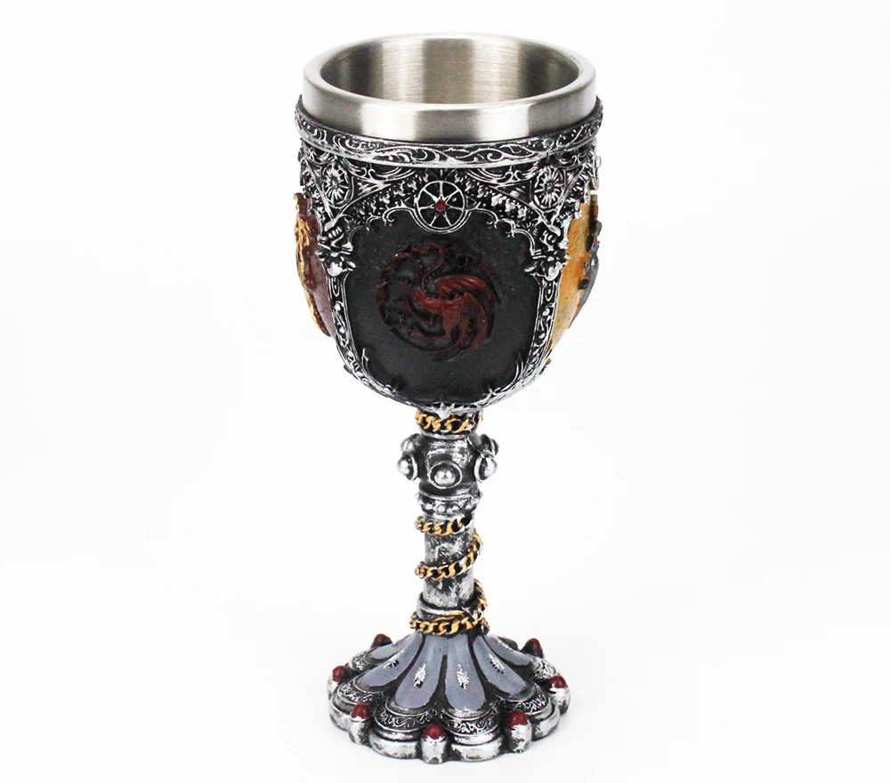 Кубок «Игры престолов», бокал для вина Nemesis Now sigili Wolf Head Goblet дни матери отца дни Хэллоуин получили подарок вентилятора 200 мл