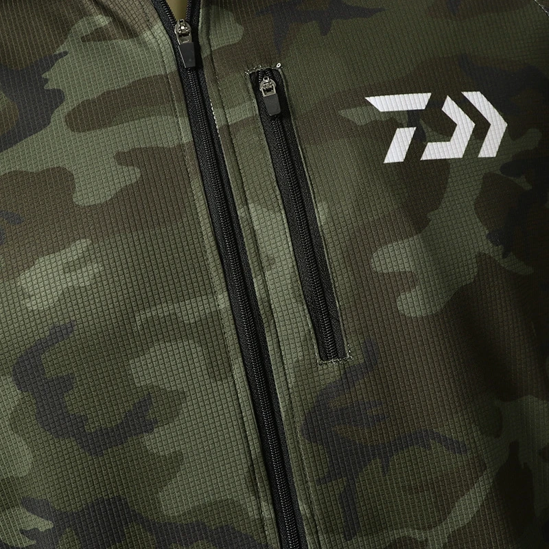 

camouflage DAIWA fishing clothes Cycling suits quick drying ventilation Anti-UV sunscreen long-sleeved face neck shirts