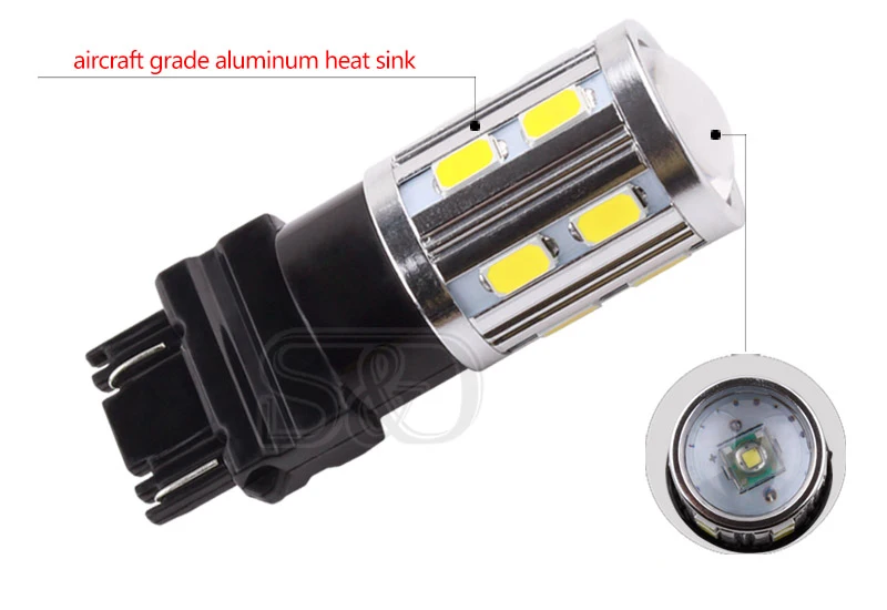 1 шт. T25 3156 3157 P27/7 Вт 12SMD 5730 Светодиодные лампы автомобилей стоп светильник футболка