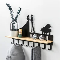 wall mount hook rail coat rack with 8 stainless steel hooks wall hooks for home closet organization for hat towel purse robes