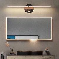 nordic simple aluminum led wall lamp modern adjustable lighting white brown wall light with switch home sconce stairway bedside