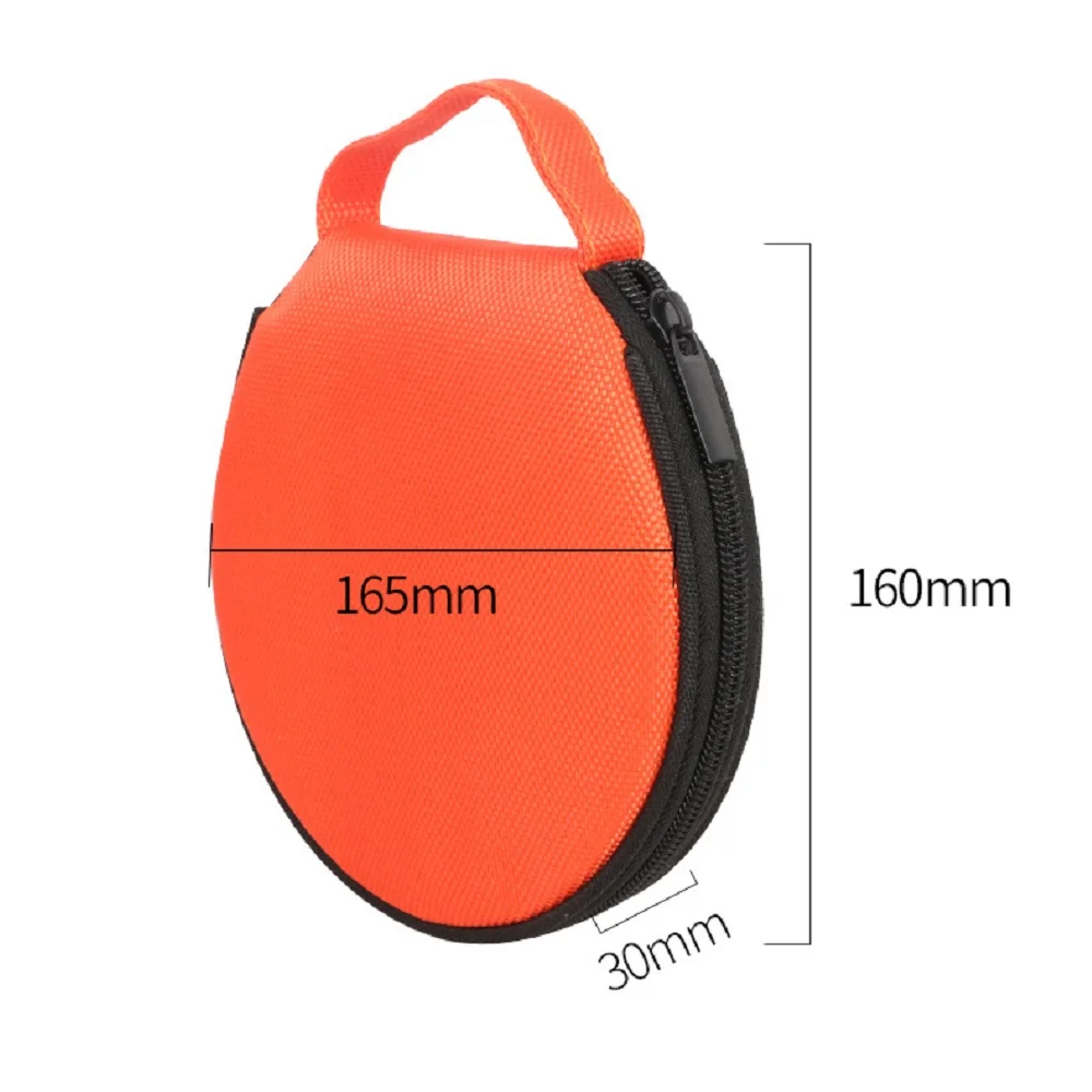 Portable CD DVD Case 20P Capacity Oxford Cloth CD Storage Bag Round Holder with Zipper for Home Car CD Box Bag images - 6