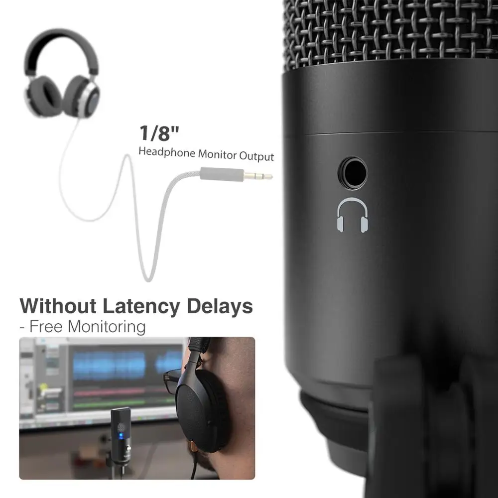 

FIFINE USB Microphone for laptop and Computers for Recording Streaming Twitch Voice overs Podcasting for Youtube Skype K670