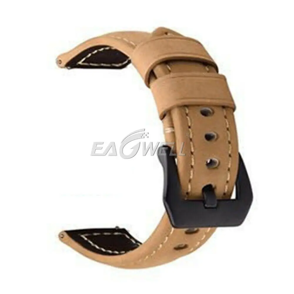 Ремешок для часов из натуральной кожи с быстросъемным универсальным браслетом 20