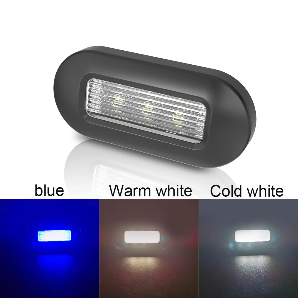 12V светодиодный морской лодки RV прицеп караван шаг вежливости лампы|Морское