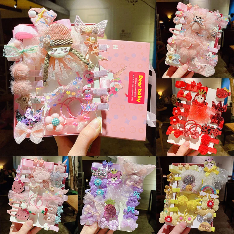 Детские резинки для волос эластичные Завязки с цветочным бантом милые детские