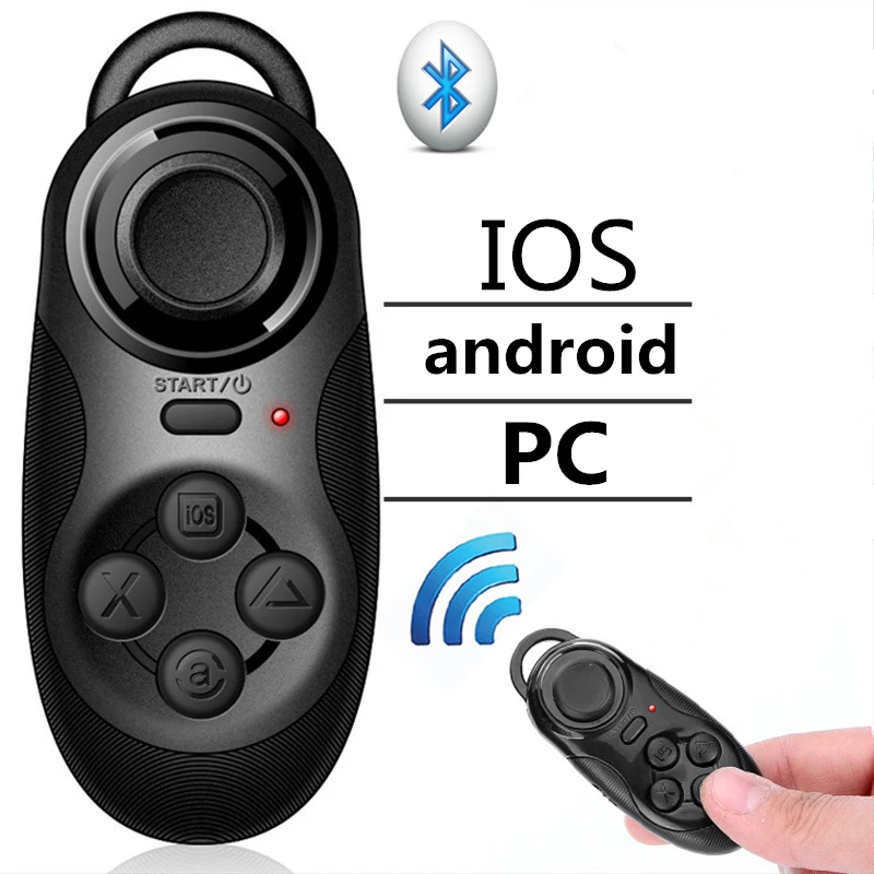 

Mini Bluetooth V3.0 Multifunction Wireless Gamepad Remote Controller For Android / iOS Smartphone iPhone TV Box PC