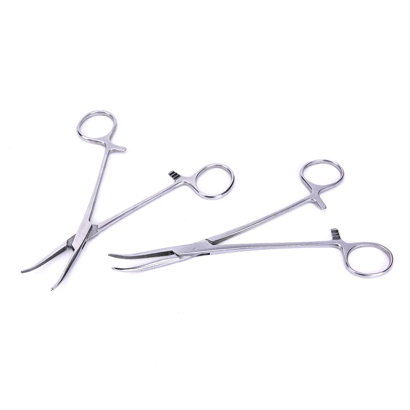 

HOT First Aid Kits Hemostatic Clamp Forceps Stainless Surgery Special Tools Pet Plucking Pliers For Outdoor Traveling Hiking