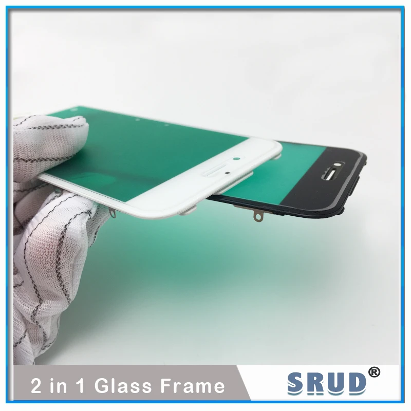 10Pcs TOP Quality For iPhone 6 6S 7 8 Plus 11 XR LCD Touch Screen Front Outer Glass Panel Lens With Frame Bezel + Ear Speak Mesh