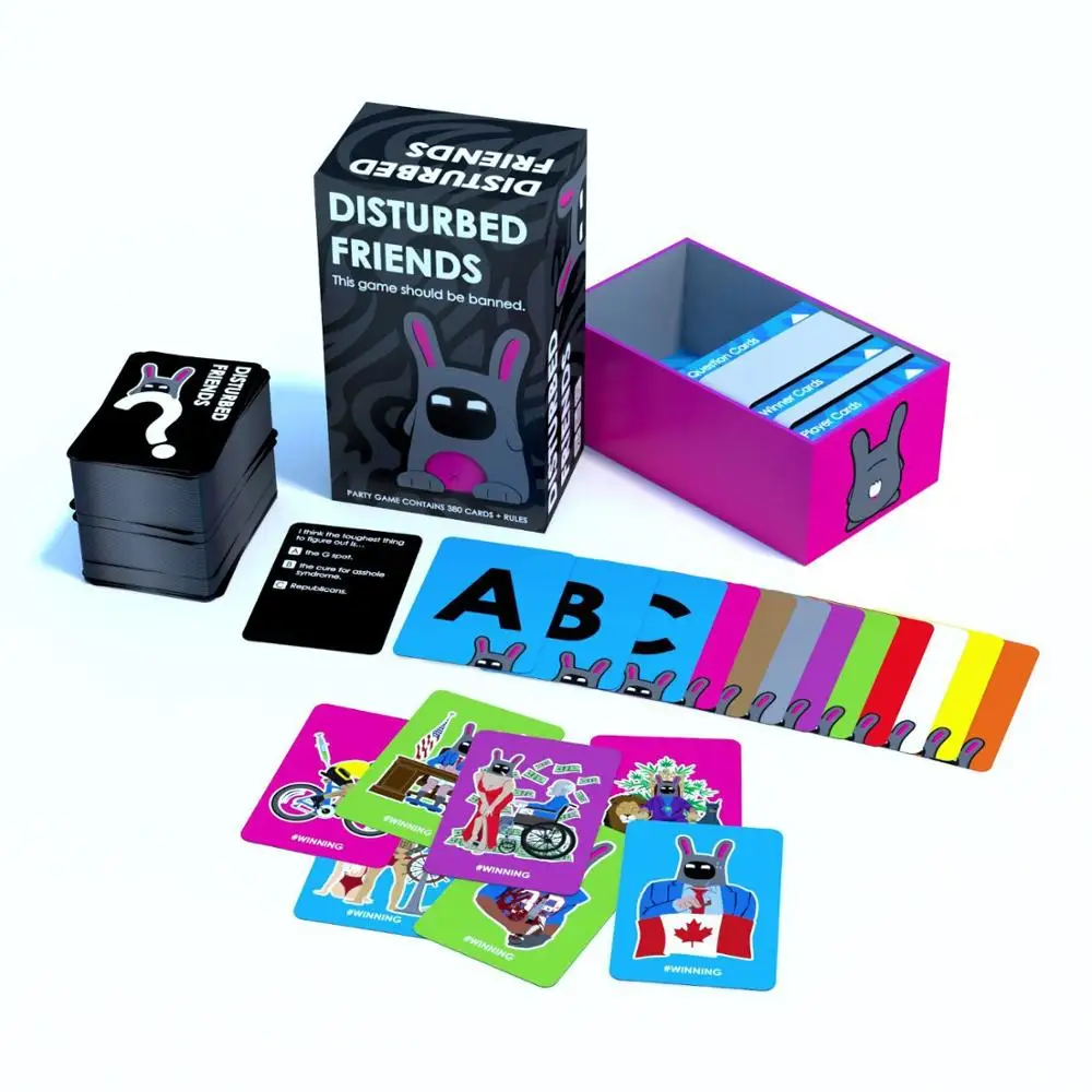 Explosion DISTURBED Confused Friends Extended Edition Adult Board Games | Wooden Blocks