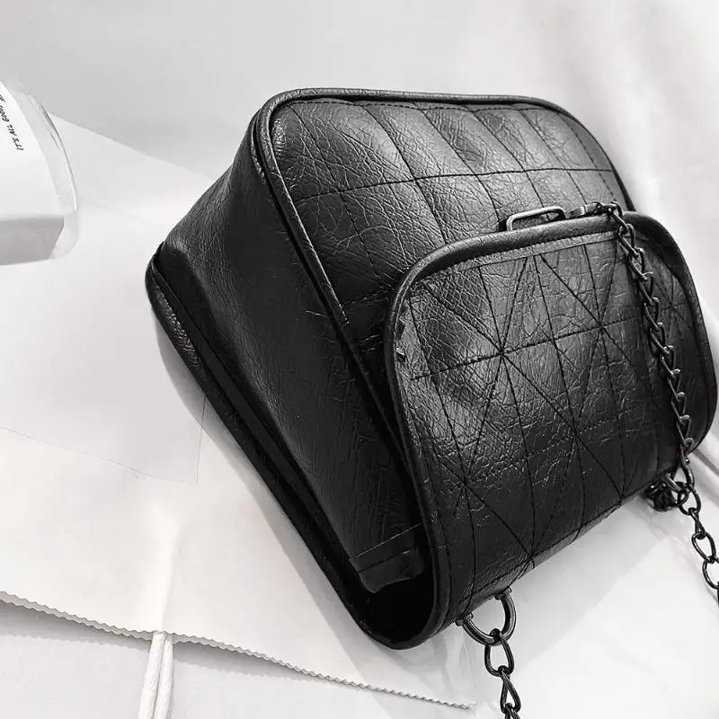 

Vintage Crossbody Sling Bag Retro Women Hot Selling Comfortable Simplicity Soft Solid Casual Purse Leather Shoulder Handbag