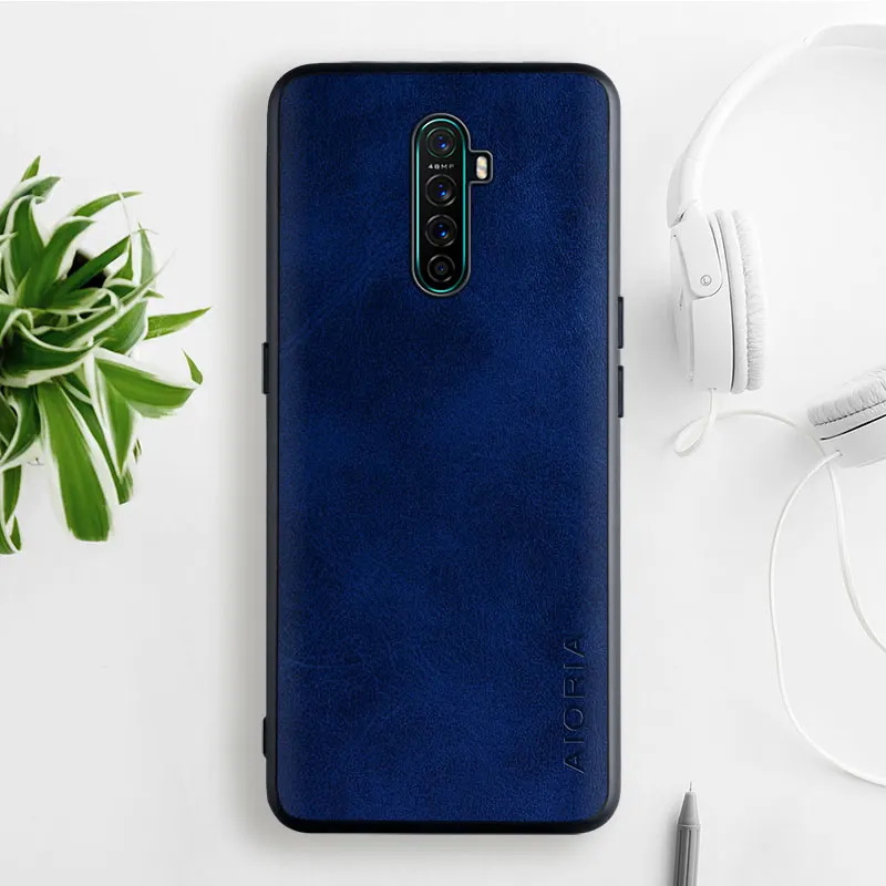 case for oppo realme x2 pro funda luxury vintage leather skin hoesje phone cover for oppo realme x2 pro case coque capa business free global shipping