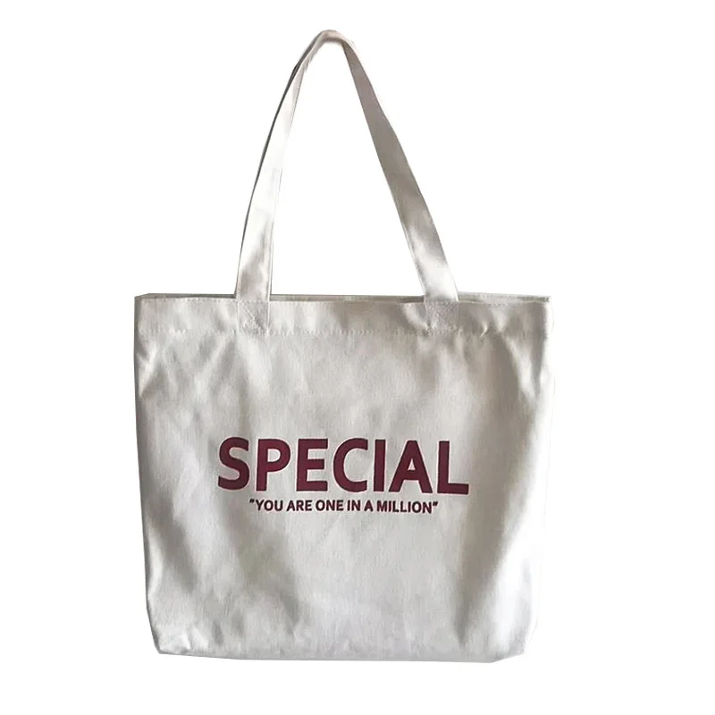 

Canvas Bag New Style Canvas Bag Fashion Letter Printing Korean Female Student Portable Canvas Shoulder Bag