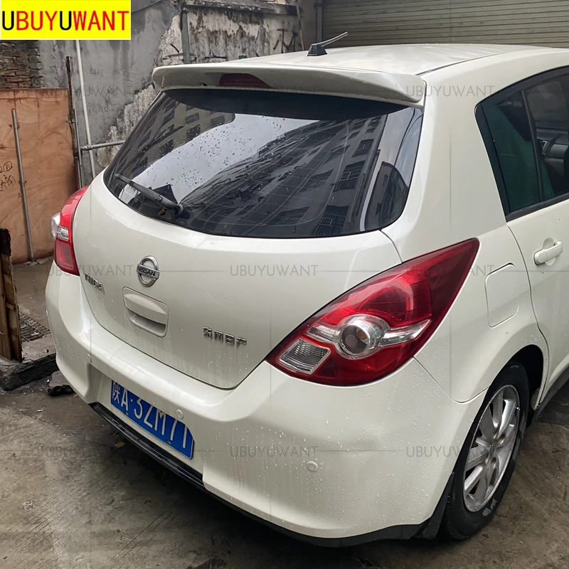 Задний спойлер EPFBSQP из АБС материала для Nissan TIIDA 2007 2011 грунтовка