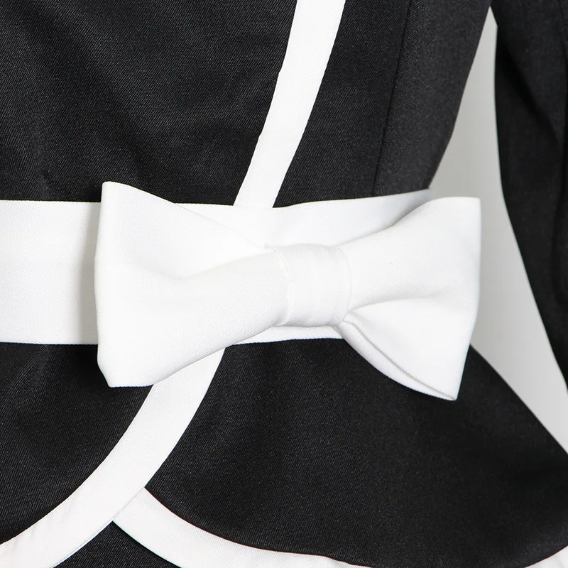 Для женщин Женский офисный жакет Демисезонный Colorblock (цветовой блок) туника с