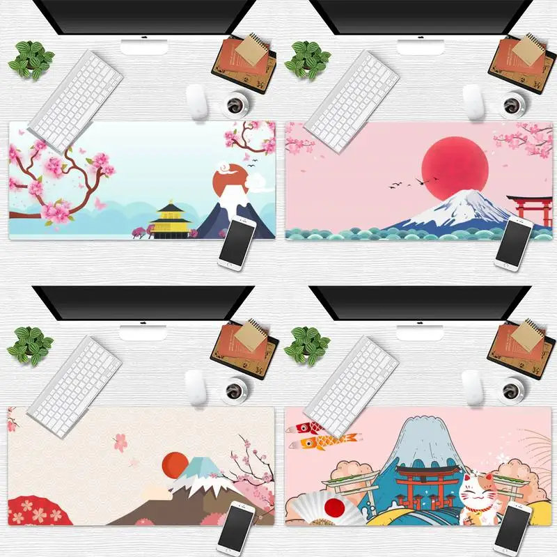 

Beautiful japanMount Fuji Office Mice Gamer Soft Mouse Pad Desk Table Protect Gamer Large Mouse pad mat Non-slip Laptop Cushion