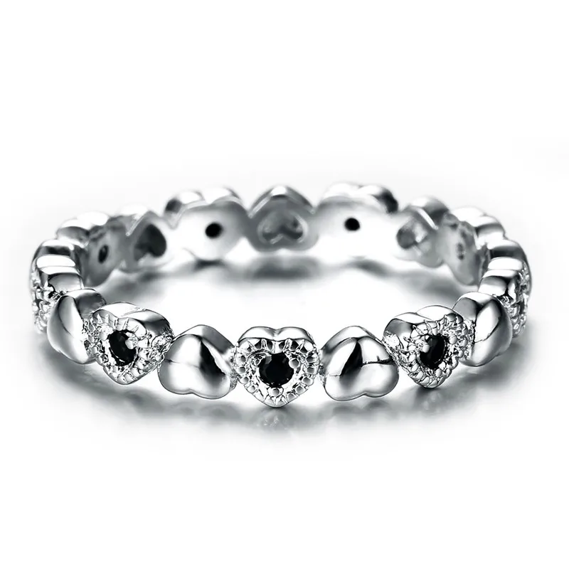 Женское Винтажное кольцо из серебра 90% пробы с маленьким черным синим и зеленым