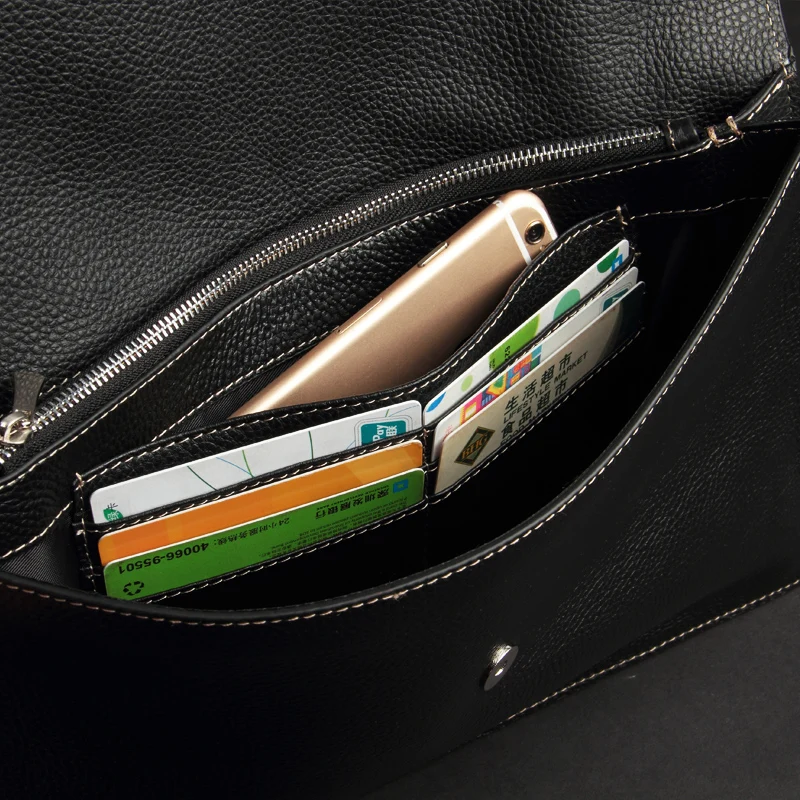 Распродажа с фабрики мягкая коровья кожа сумки высокого класса черный