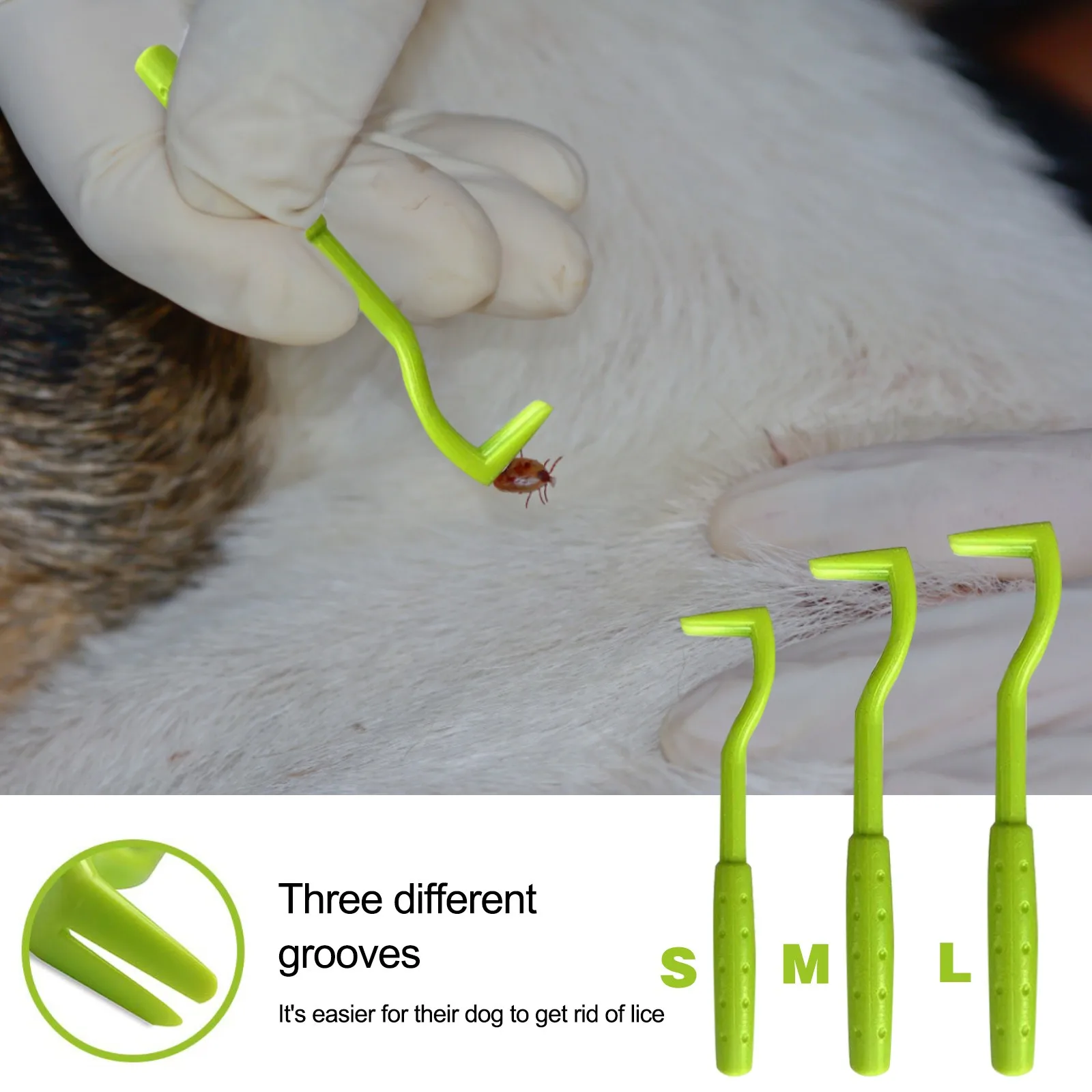 5 шт. Pet клещей блохи экстрактор насекомых зажим для домашних животных Кошка