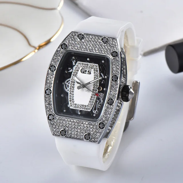 

Automatic Women Watch RM ladies Watches Top Brand Luxury Quartz Wristwatch Silicone Strap