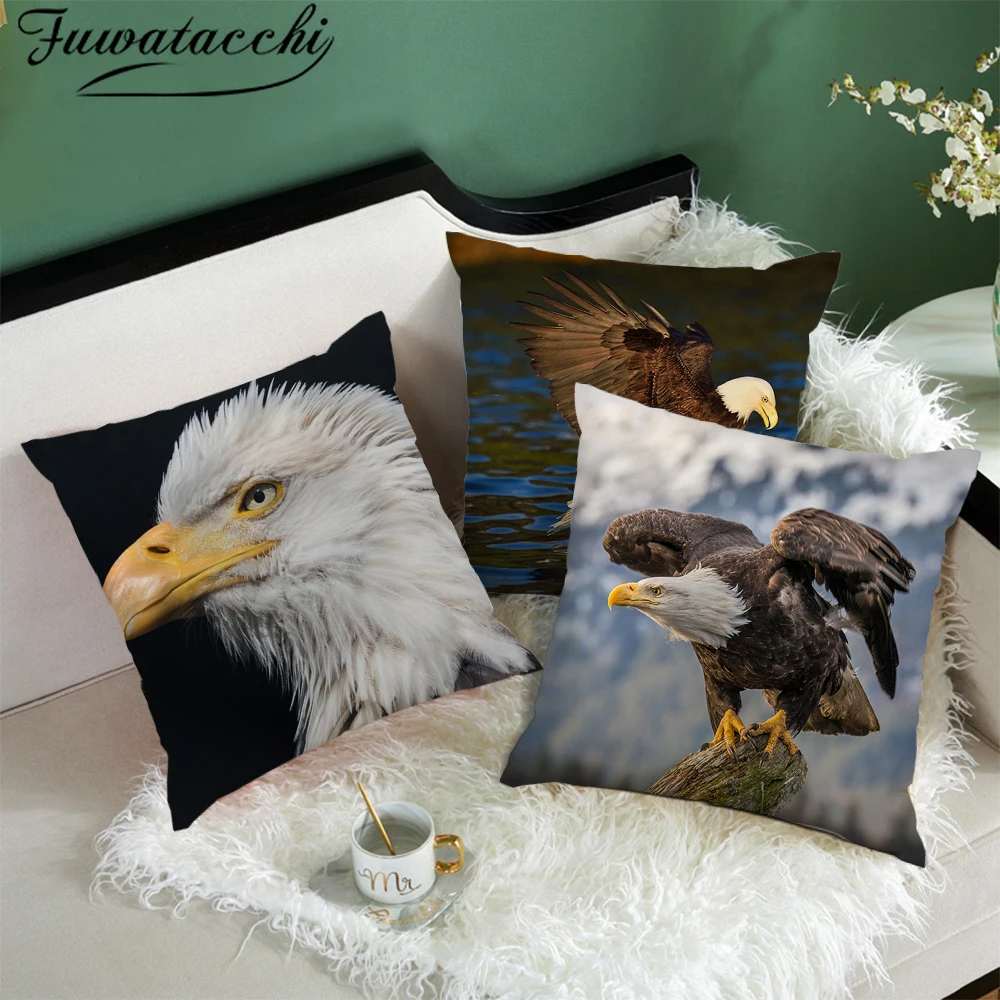 Чехол для подушки Fuwatacchi с изображением лысого орла домашний декор наволочка