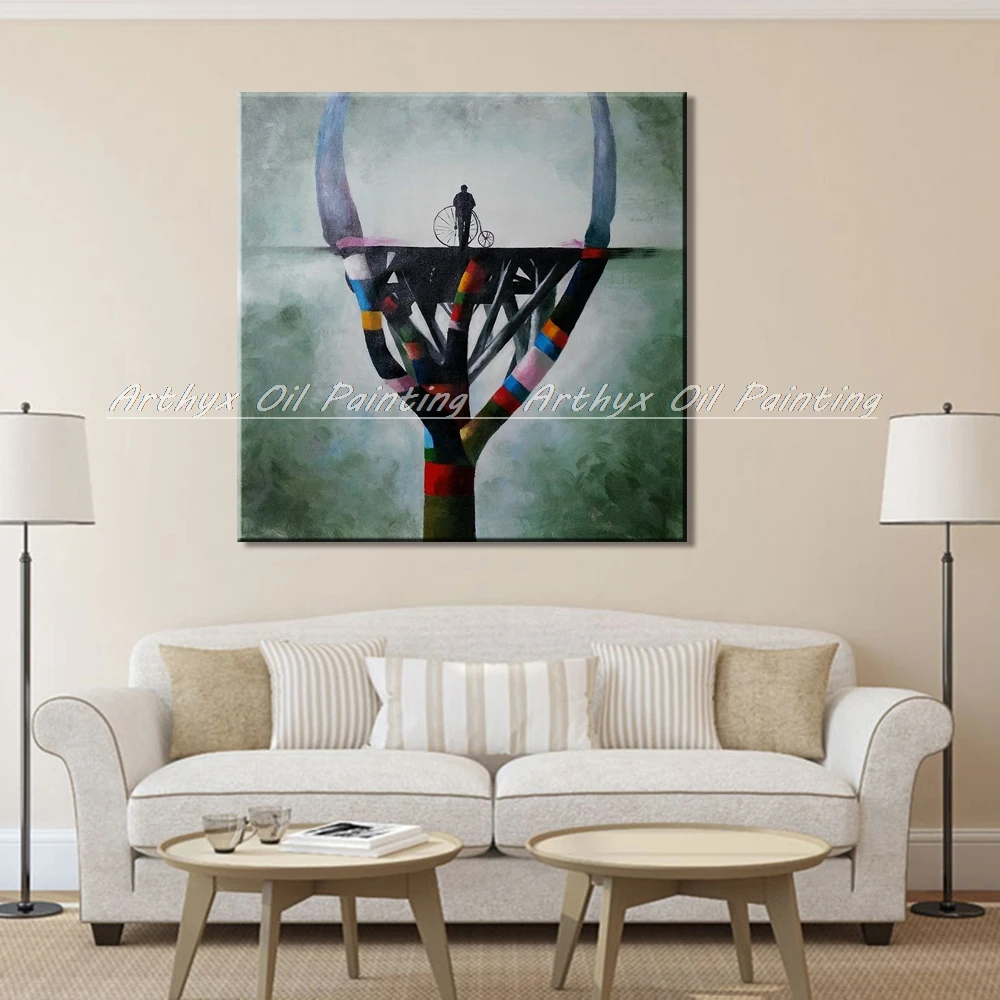 Arthyx ручная роспись Абстрактная масляная живопись на холсте Современные постеры