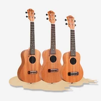2123 inch professional portable soprano ukulele sapele wood 15 fret four strings hawaii guitar string musical instrument