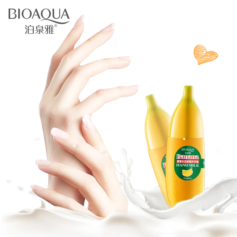 Увлажняющий отбеливающий крем для рук с фруктами бананом манго грушей лимоном |