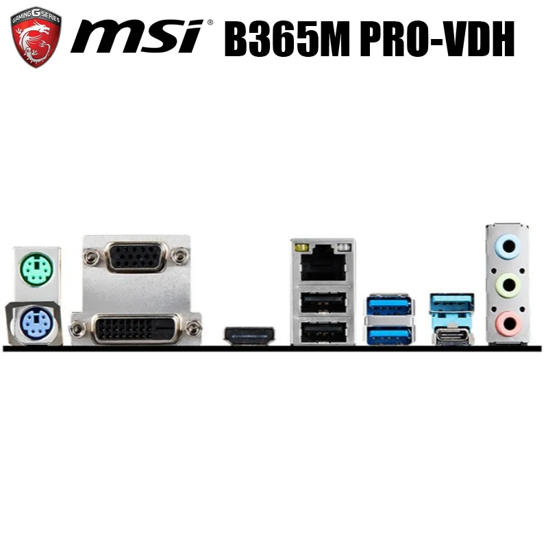 Материнская плата MSI B365M PRO-VDH LGA 1151 CPU 8 Gen 9 Core i7/i5/i3 DDR4 64 Гб оригинальная настольная
