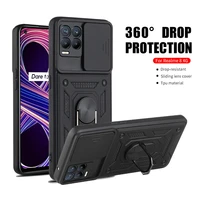 shockproof stand ring cases for realme 8 pro case push pull camera protection phone back cover for realmi realme8 realmy 8pro 4g