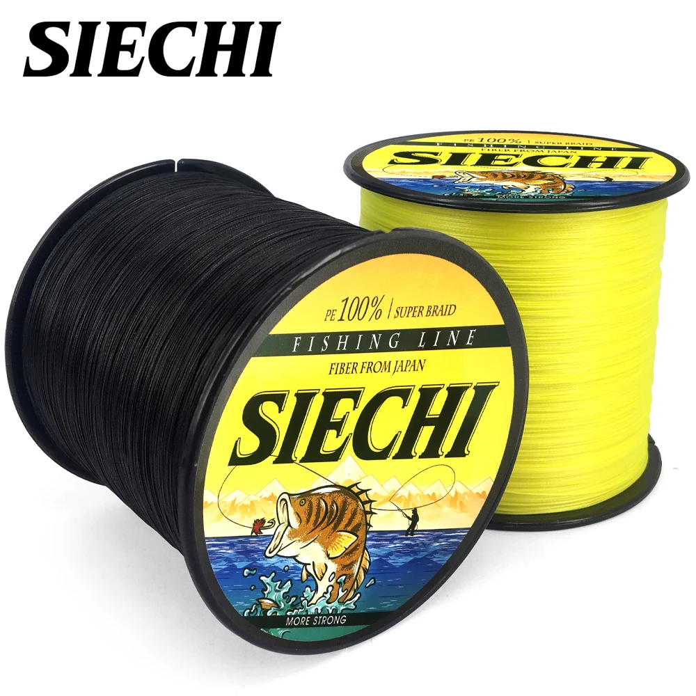 

SIECHI Brand 1000M PE Braided Fishing Line 8 Stands 20-88LB Multifilament Fishing Line for Carp Fishing Wire for All Fishing