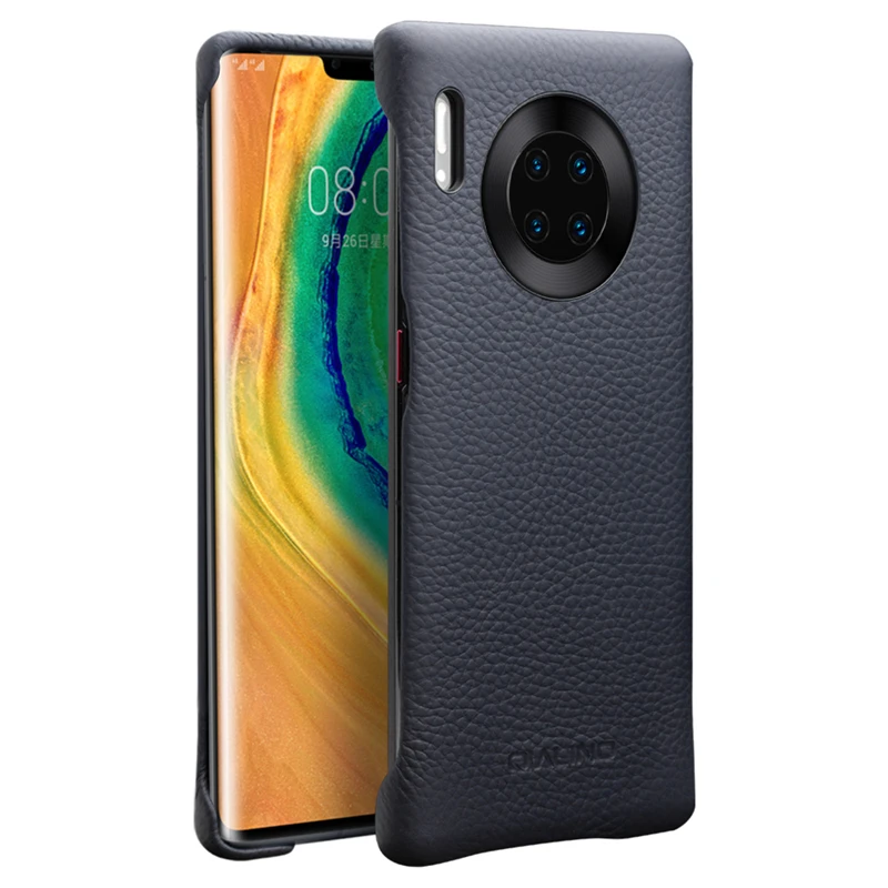 

Genuine Leather Back Case For Huawei Mate 30 Pro Case For Huawei Mate 30 / Pro Back cover Luxury Litchi Pattern Phone Bag Case