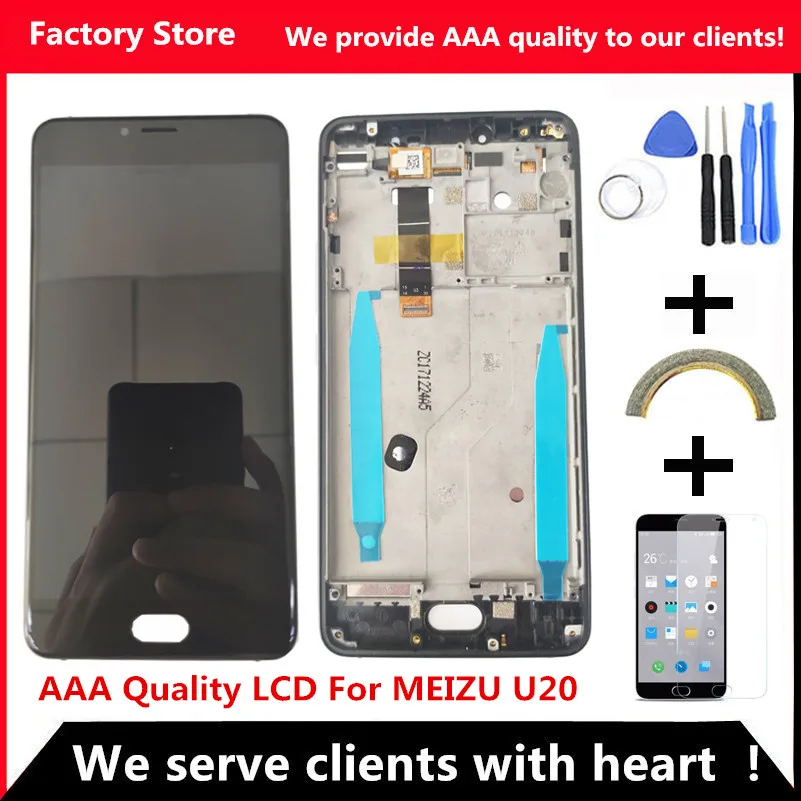 

AAA Quality LCD+Frame For MEIZU U20 Lcd Display Screen Replacement For MEIZU U20 LCD Screen Display Digiziter Assembly