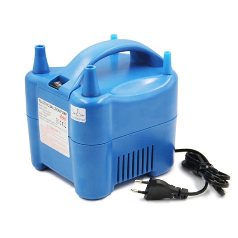 

Electric Balloon Pump Inflator Double Nozzle Portable Inflatable Air Compressor Blower Machine Tool Accessories with EU Plug for