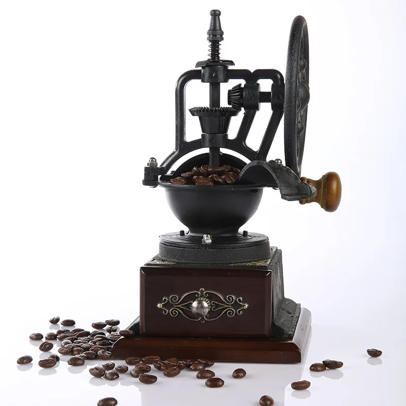 Бытовая мельница для зерен в ретро стиле Классическая Ручная машина измельчения