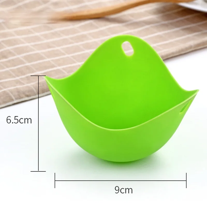 

4pc Egg Poachers Silicone Egg Cooker Kitchen Tools Pancake Cookware Bakeware Steam Eggs Plate Tray Healthy Egg Pancake