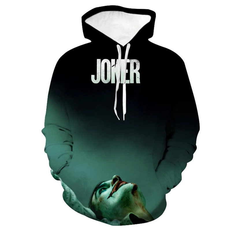 Joaquin Joker Hoody Он: глава два Джокера толстовки 3d Хэллоуин Джокер Для мужчин толстовка одежда с длинным рукавом с рисунками "влюбленные пары толстовки уличная Прямая поставка - Цвет: Joaquin Joker Hoody