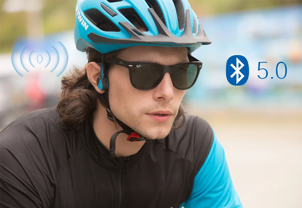 Vidonn F1, беспроводные наушники с костной проводимостью, HiFi, Bluetooth, микрофон, с шумоподавлением, водонепроницаемые, с шейным ремешком, спортивные наушники для бега