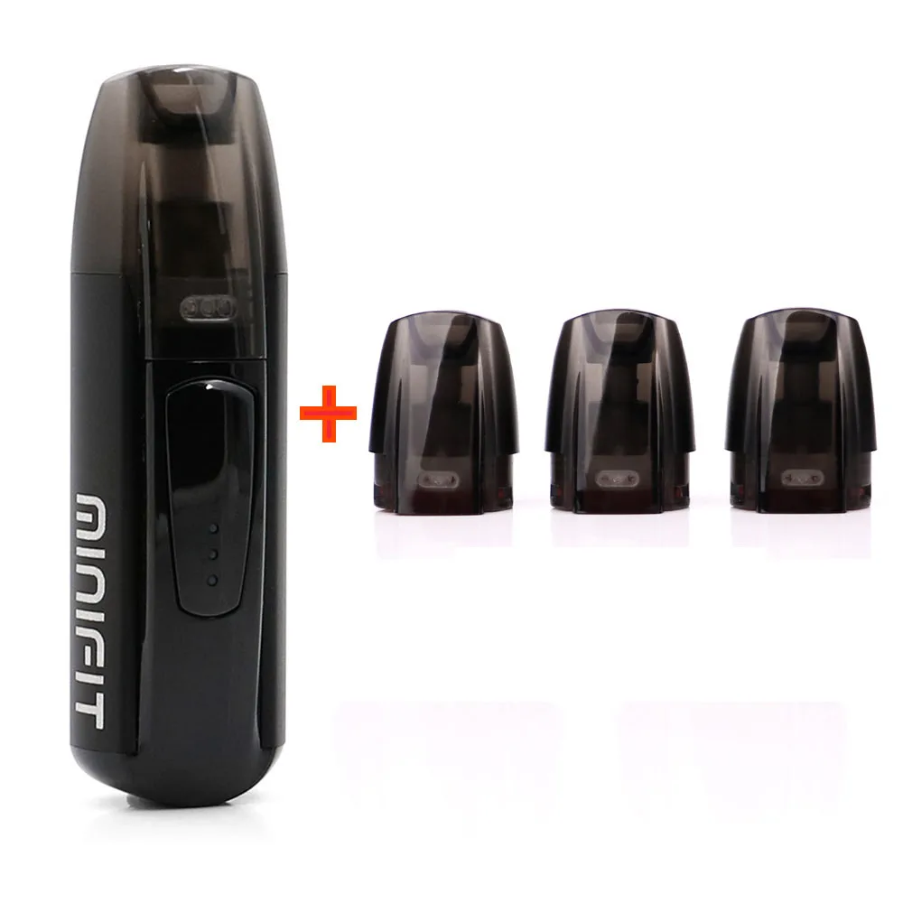 Justfog minifit стартовый набор 370 мАч vape мини стартовый набор и новейший Minifit керамический Pod 1,5 мл емкость Pod электронная сигарета vape комплект - Цвет: black and normal pod