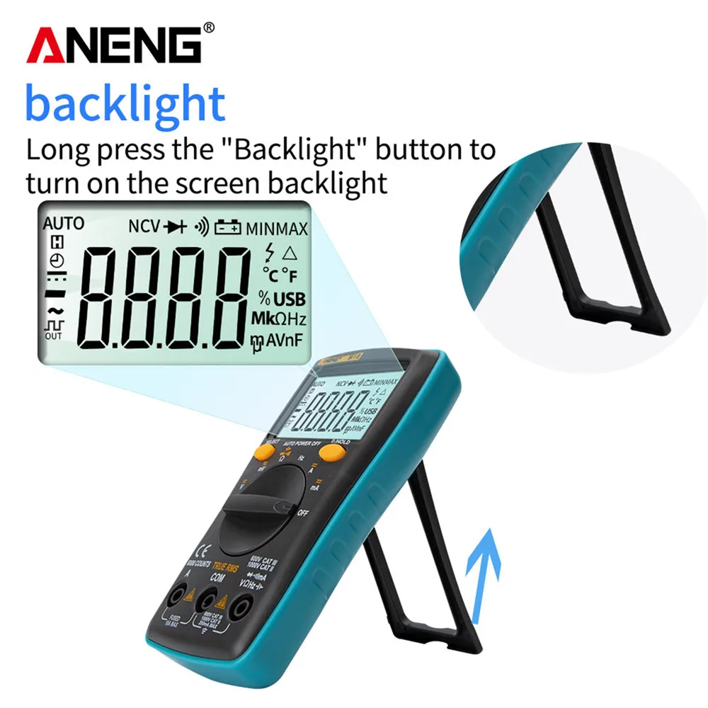 ANENG M10 тестер мультиметр мини цифровой мультиметры цифровые digital multimeter esr meter