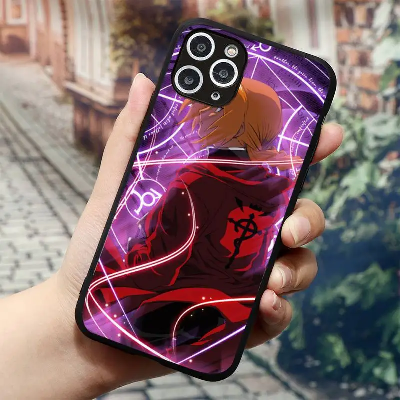 

Full Metal Alchemist Brotherhood Anime Phone Case for iPhone 11 12 mini pro XS MAX 8 7 6 6S Plus X 5S SE 2020 XR