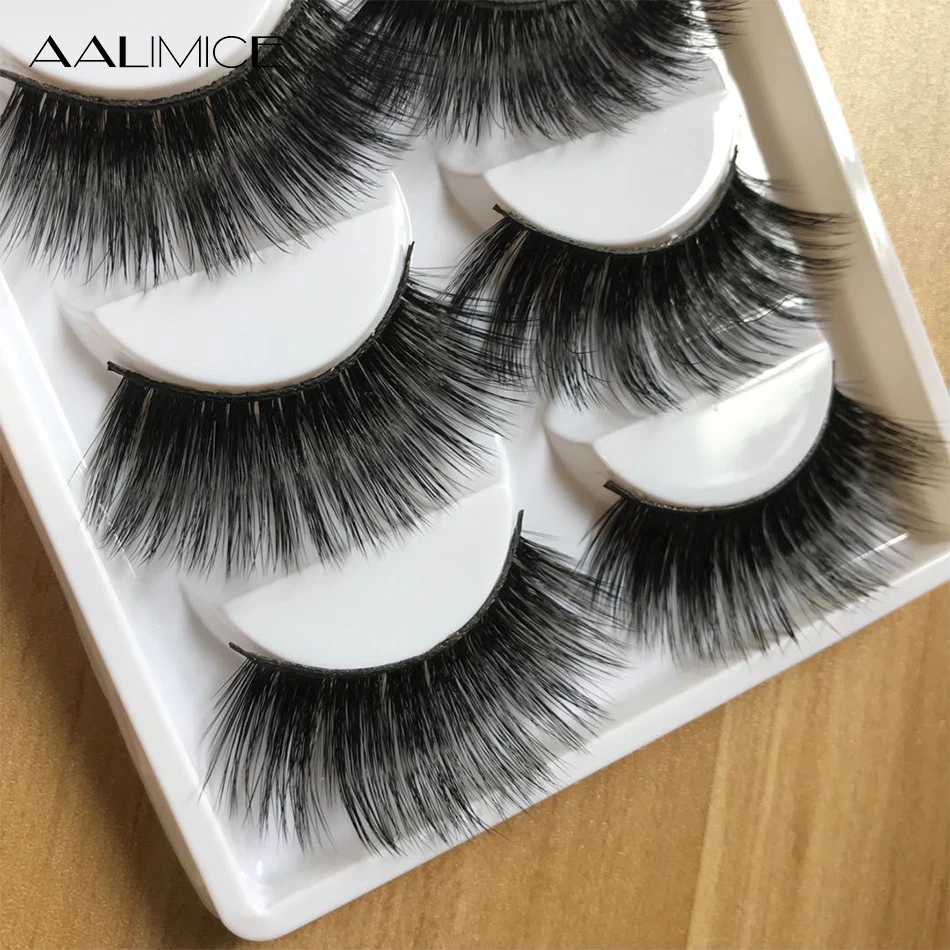AAlimice 5 / 7 Pair 6D Faux Mink Lashes Long Thick lashes Big Dramatic Volume Eyelashes Strip false eyelash Wholesale Extensions | Красота и