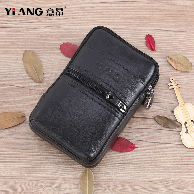 Новинка модная поясная сумка из натуральной кожи YI ANG для телефона кошелек монет