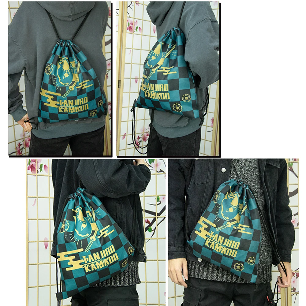 

Anime Kamado Nezuko Shopping Bag Demon Slayer Backpack Drawstring Bag Type C