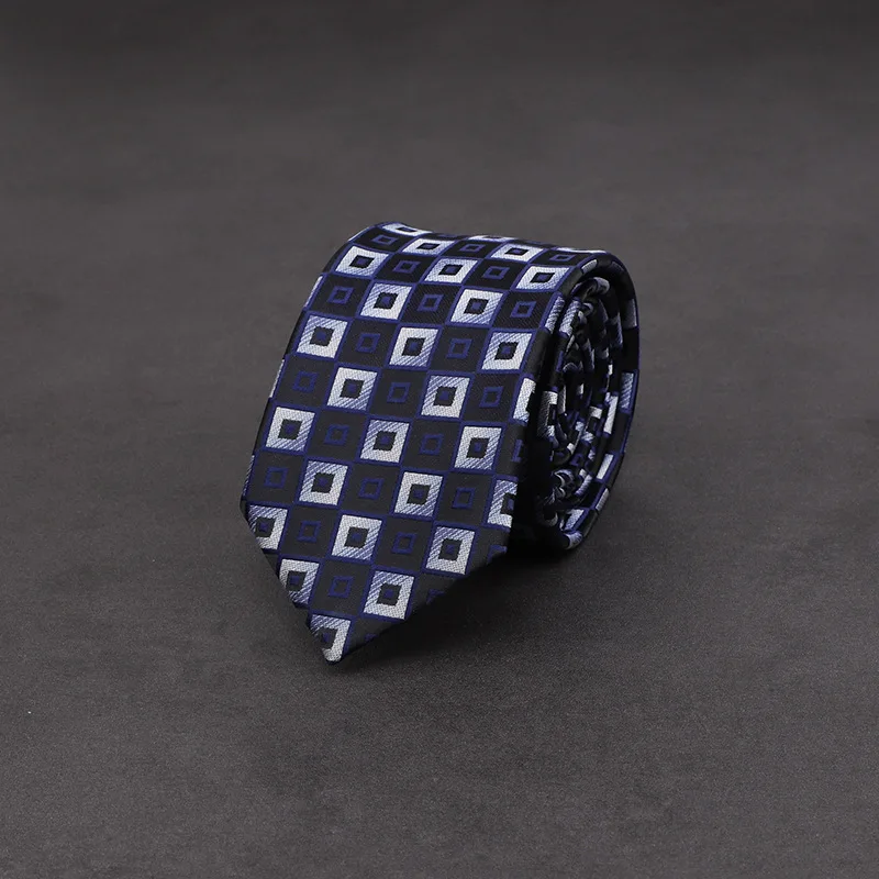 

Sitonjwly 7cm Adult Ties for Men Fashion Paisley Floral Jacquard Handmade Skinny Neck Ties for Men Wedding Neckties Custom Logo